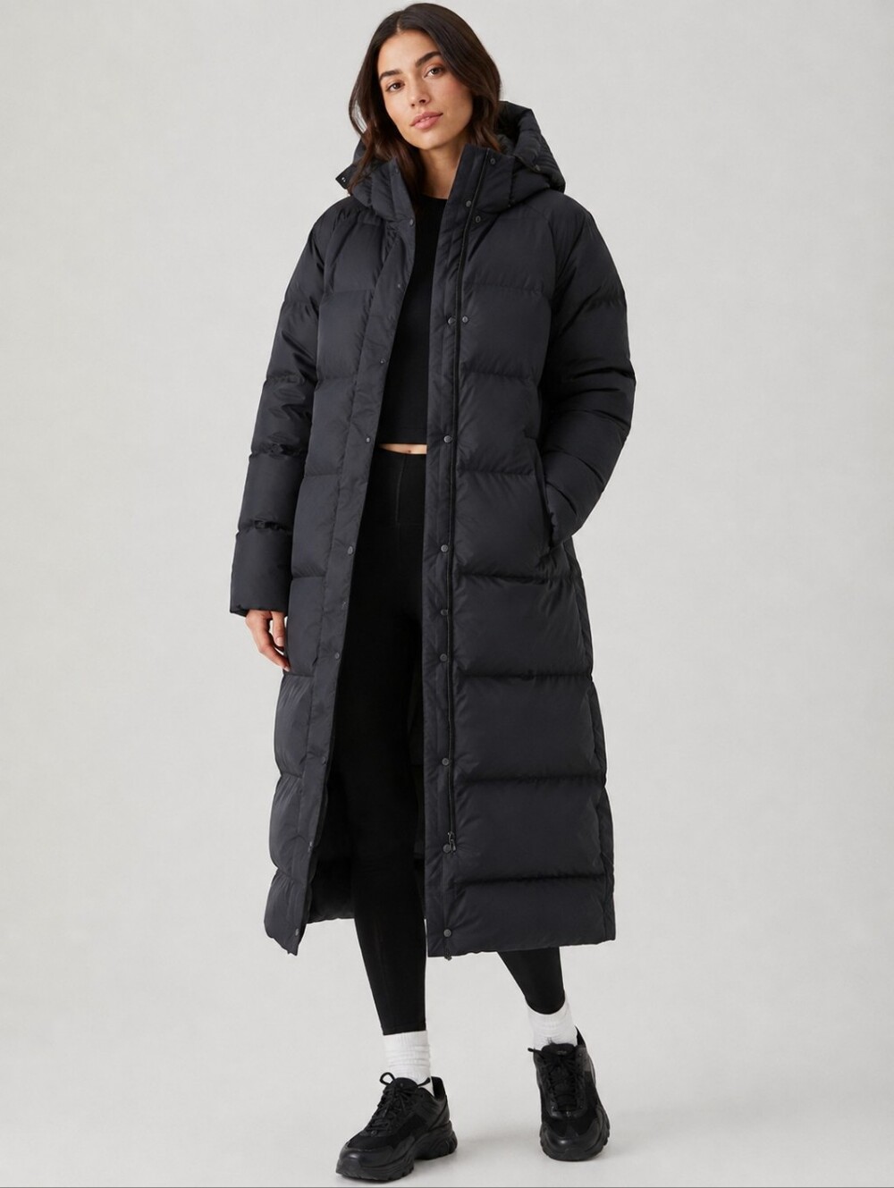 Lululemon Wonder Puff Long Jacket – Black (Hooded, Down Fill)